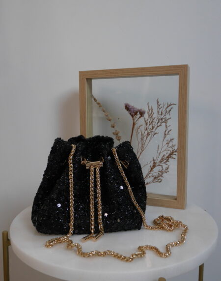 Sac sequins noir